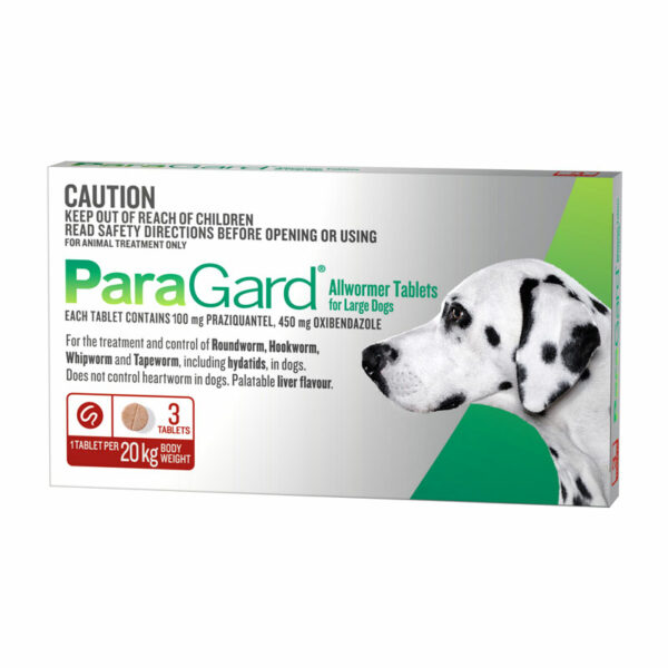 ParaGard Allwormer Tablets for Large Dogs - 3 Pack