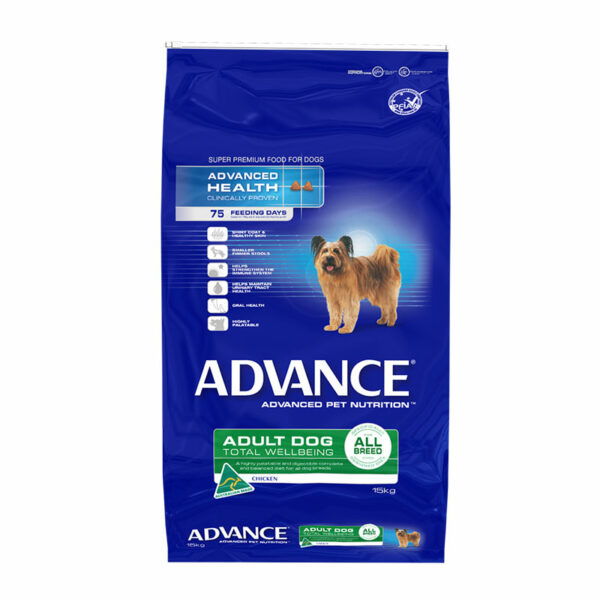 Advance Adult Dog Total Wellbeing All Breed Chicken 15kg