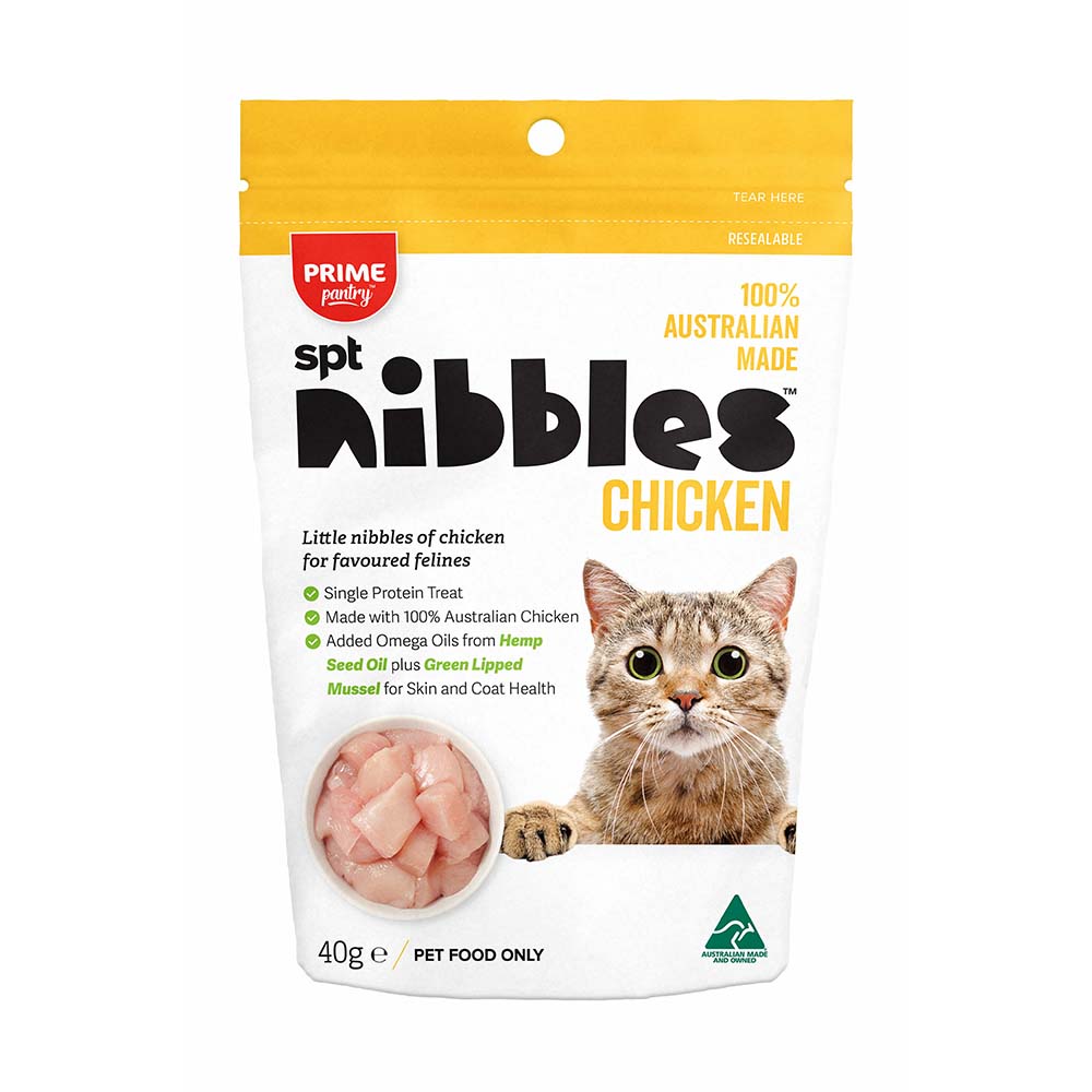 Buy Prime Pantry SPT Nibbles Chicken Cat Treats 40g Townsville