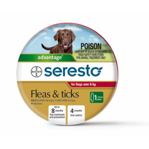 Seresto Flea & Tick Collar for Medium & Large Dogs (over 8kg)