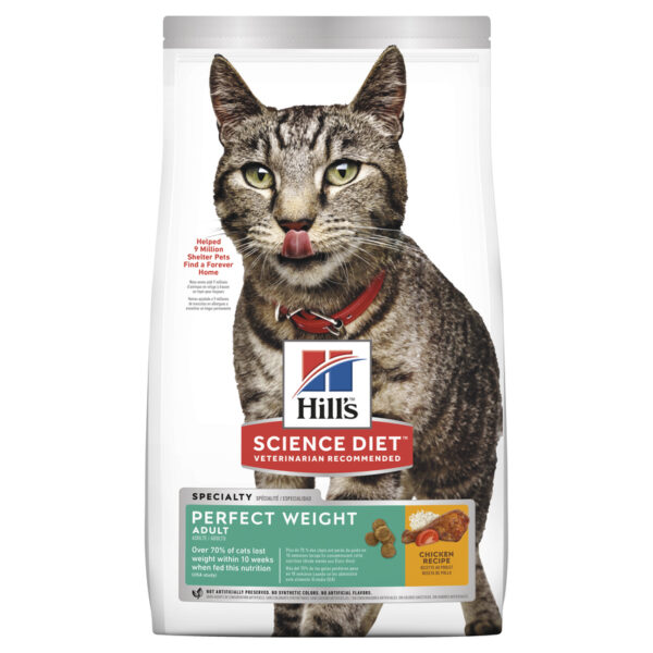 Hills Science Diet Adult Cat Perfect Weight 3.17kg